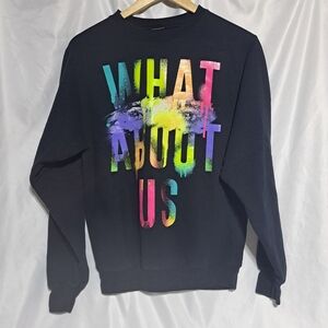 Pink Beautiful Trauma World Tour Neon What About Us Sweatshirt Size Small